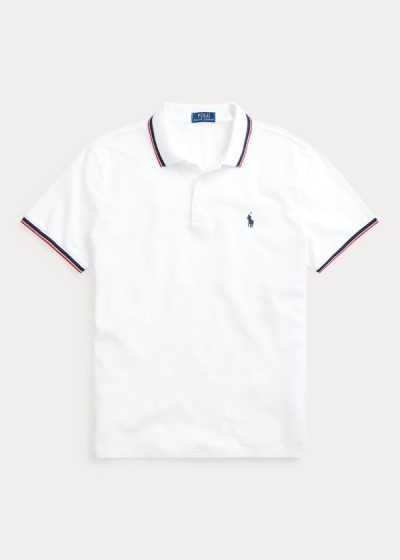 Polo Ralph Lauren Custom Slim Stretch Mesh Polo Herre Danmark (GIMEP6349)